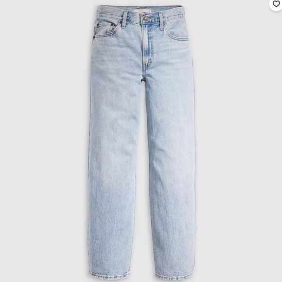 Levi's Denim - Levi's Premium Baggy Dad Women's Jeans in Fan Flare - Light Wash Sz 24